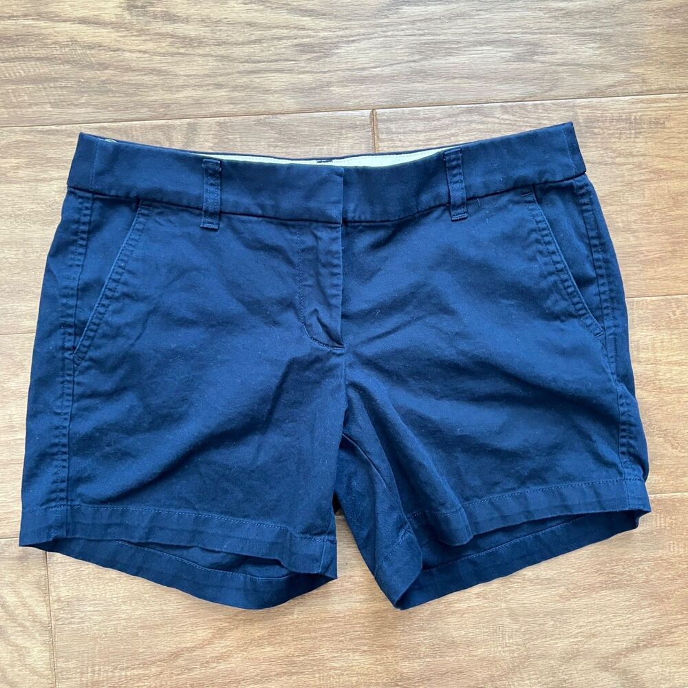 J.Crew Factory 5" Classic Chino Short Women's Size 4 Navy Blue